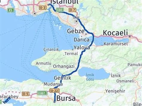 istanbul bursa feribotla yol tarifi